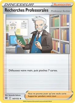 Carte Recherches Professorales de l'extension Stars Étincelantes, numéro 147/172