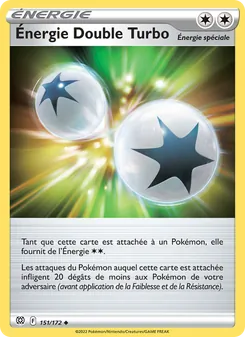 Carte Énergie Double Turbo de l'extension Stars Étincelantes, numéro 151/172