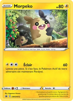 Carte Morpeko de l'extension Promo SWSH, numéro SWSH012/307