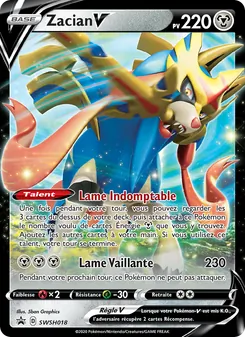 Carte Zacian V de l'extension Promo SWSH, numéro SWSH018/307