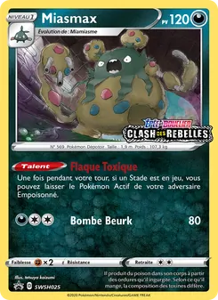 Carte Miasmax de l'extension Promo SWSH, numéro SWSH025/307