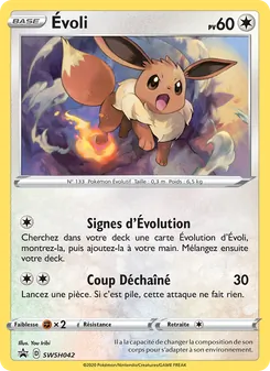 Carte Évoli de l'extension Promo SWSH, numéro SWSH042/307