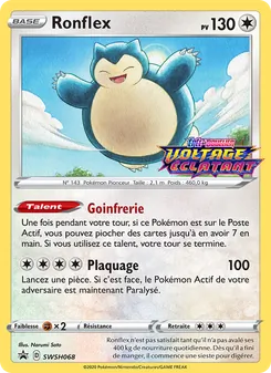 Carte Ronflex de l'extension Promo SWSH, numéro SWSH068/307