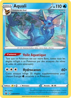 Carte Aquali de l'extension Promo SWSH, numéro SWSH072/307