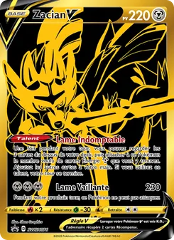 Carte Zacian V de l'extension Promo SWSH, numéro SWSH076/307