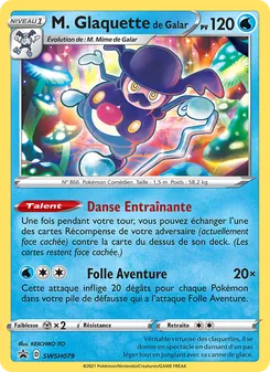 Carte M. Glaquette de Galar de l'extension Promo SWSH, numéro SWSH079/307