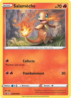 Carte Salamèche de l'extension Promo SWSH, numéro SWSH092/307