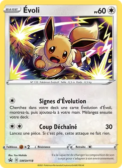 Carte Évoli de l'extension Promo SWSH, numéro SWSH118/307