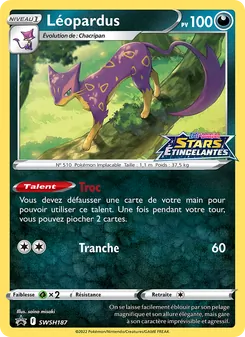 Carte Léopardus de l'extension Promo SWSH, numéro SWSH187/307
