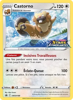 Carte Castorno de l'extension Promo SWSH, numéro SWSH188/307