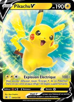 Carte Pikachu V de l'extension Promo SWSH, numéro SWSH198/307