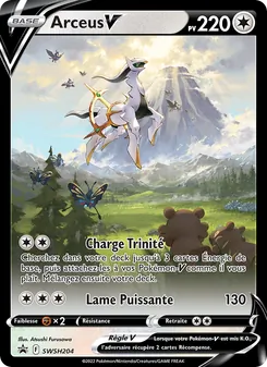 Carte Arceus V de l'extension Promo SWSH, numéro SWSH204/307