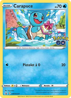 Carte Carapuce de l'extension Promo SWSH, numéro SWSH233/307
