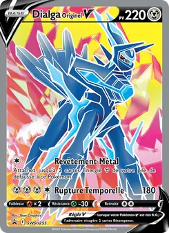 Carte Dialga Originel V de l'extension Promo SWSH, numéro SWSH255/307