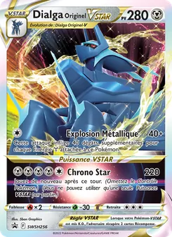 Carte Dialga Originel VSTAR de l'extension Promo SWSH, numéro SWSH256/307