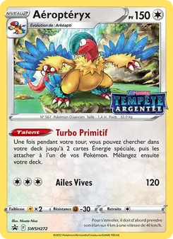 Carte Aéroptéryx de l'extension Promo SWSH, numéro SWSH272/307