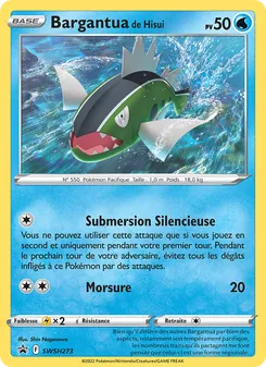 Carte Bargantua de Hisui de l'extension Promo SWSH, numéro SWSH273/307