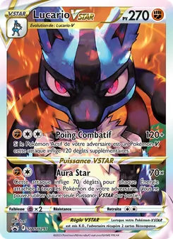 Carte Lucario VSTAR de l'extension Promo SWSH, numéro SWSH291/307