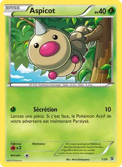 Carte Aspicot de l'extension Bienvenue à Kalos, numéro 1/39