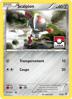 Carte Scalpion de l'extension Bienvenue à Kalos, numéro 19/39