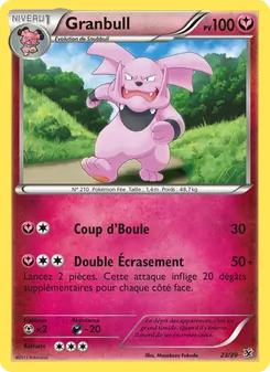 Carte Granbull de l'extension Bienvenue à Kalos, numéro 23/39