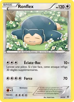 Carte Ronflex de l'extension Bienvenue à Kalos, numéro 26/39