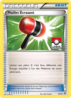Carte Maillet Écrasant de l'extension Bienvenue à Kalos, numéro 34/39