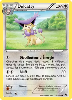 Carte Delcatty de l'extension XY, numéro 105/146
