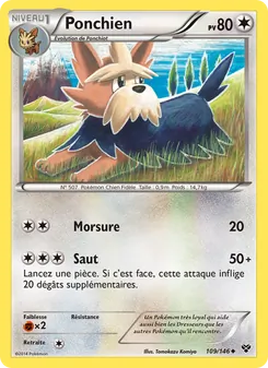 Carte Ponchien de l'extension XY, numéro 109/146