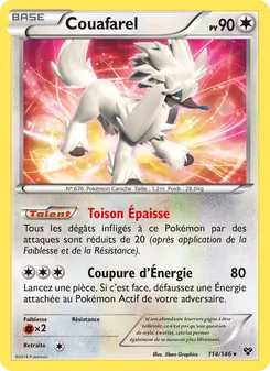 Carte Couafarel de l'extension XY, numéro 114/146
