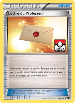 Carte Lettre du Professeur de l'extension XY, numéro 123/146
