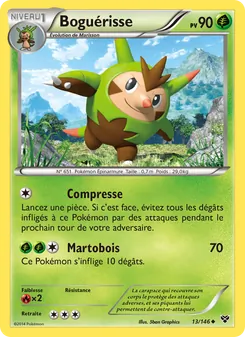 Carte Boguérisse de l'extension XY, numéro 13/146