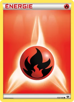 Carte Énergie Feu de l'extension XY, numéro 133/146