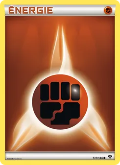 Carte Énergie Combat de l'extension XY, numéro 137/146