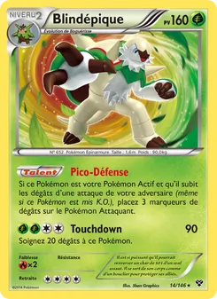 Carte Blindépique de l'extension XY, numéro 14/146