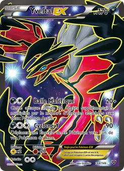 Carte Yveltal EX de l'extension XY, numéro 144/146