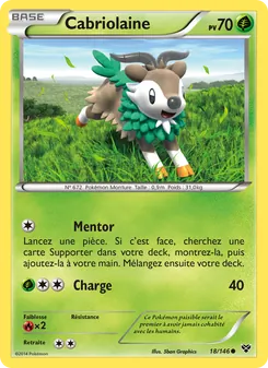 Carte Cabriolaine de l'extension XY, numéro 18/146