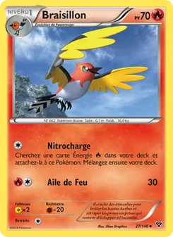 Carte Braisillon de l'extension XY, numéro 27/146