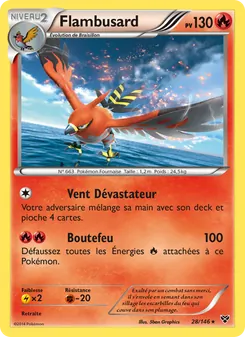 Carte Flambusard de l'extension XY, numéro 28/146