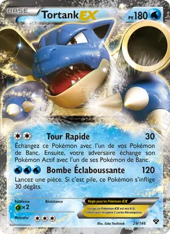 Carte Tortank EX de l'extension XY, numéro 29/146