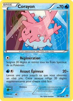 Carte Corayon de l'extension XY, numéro 36/146
