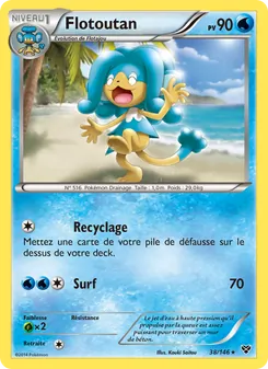 Carte Flotoutan de l'extension XY, numéro 38/146