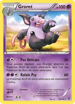 Carte Groret de l'extension XY, numéro 50/146