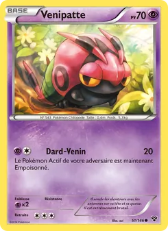 Carte Venipatte de l'extension XY, numéro 51/146