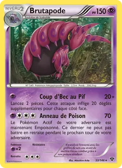 Carte Brutapode de l'extension XY, numéro 53/146