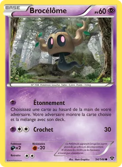 Carte Brocélôme de l'extension XY, numéro 54/146