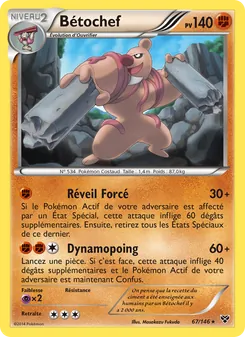 Carte Bétochef de l'extension XY, numéro 67/146