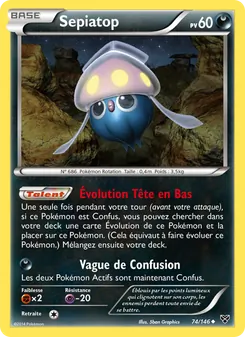 Carte Sepiatop de l'extension XY, numéro 74/146