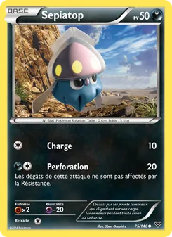 Carte Sepiatop de l'extension XY, numéro 75/146