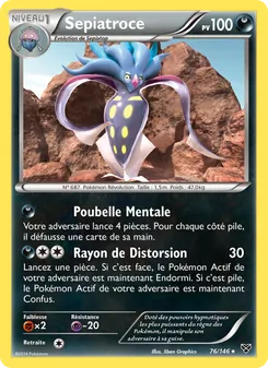 Carte Sepiatroce de l'extension XY, numéro 76/146